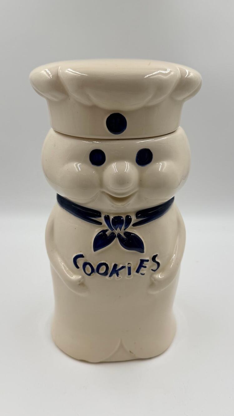 Vintage 1973 Pillsbury Doughboy Cookie Jar Ceramic Poppin Fresh - Picture 1 of 7
